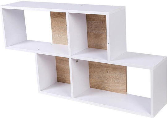 Ράφι 100x19.5x53εκ. Λευκό Ράφι 100x19.5x53εκ. Λευκό