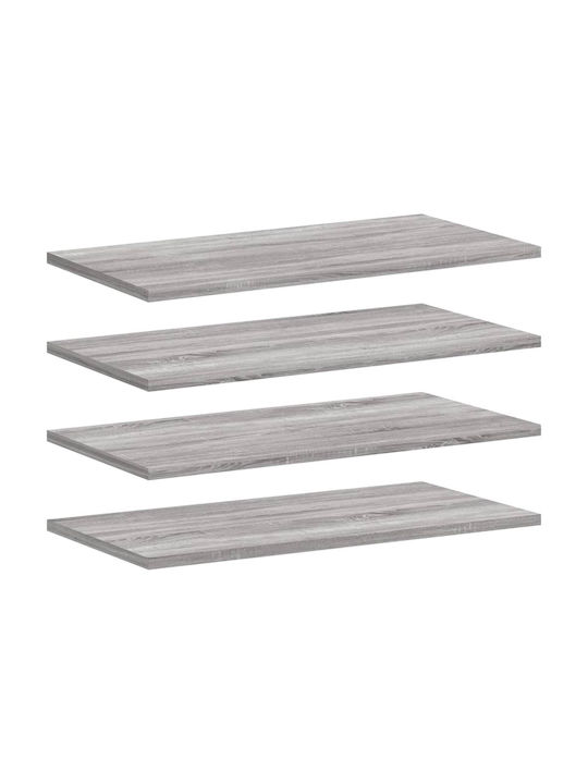 Wandregale Grau Sonoma 4Stücke 60x20x1.5cm