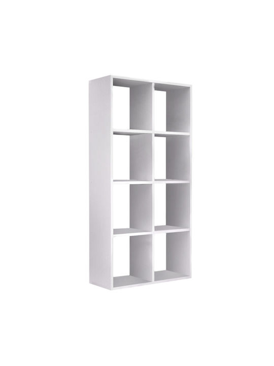 Βιβλιοθήκη Anser Λευκό 69.8x29x142εκ.