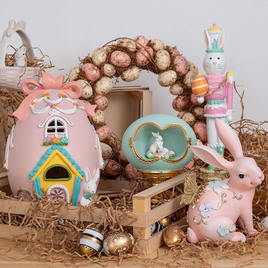 Iliadis Easter Polyresin Pink Egg 33x22x21cm