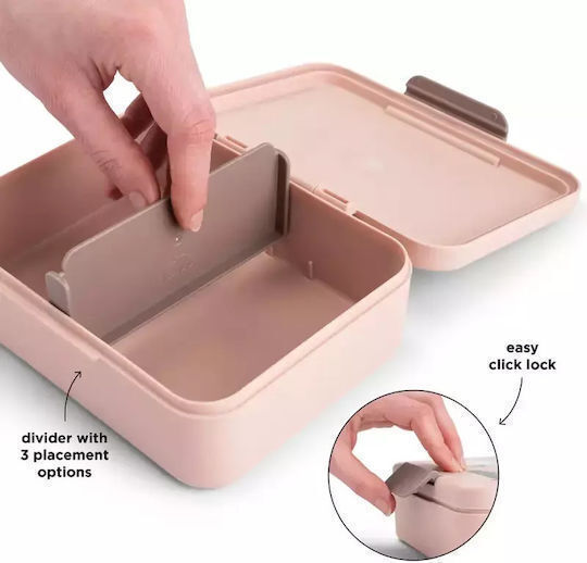 Done by Deer Plastic Kids' Food Container 0.8lt Pink x x 6.5cm