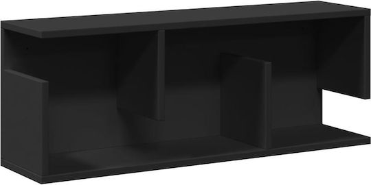 Black Wall Cabinet 80x20x30 cm Engineered Wood Black 80 x 20 x 30 Cm Black Wall Cabinet 80x20x30 cm Engineered Wood Black 80 x 20 x 30 Cm