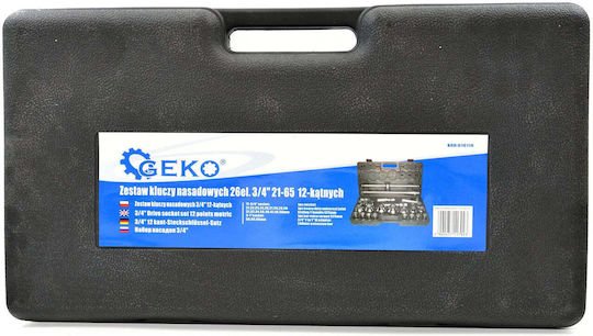 Geko Καστάνια με Καρυδάκια 3\4" & 1" 26τμχ