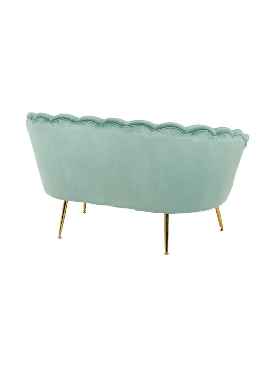 Daimon Doppelsitzer Sofa Samt Pistazie Farbe 134x70x77cm