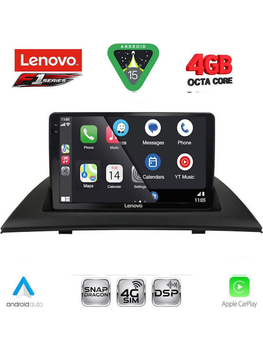 Lenovo Car Audio System for BMW X3 (E83) 2003-2010 (Bluetooth/USB/WiFi/GPS/Apple CarPlay/Android Auto) with 9" Touch Screen