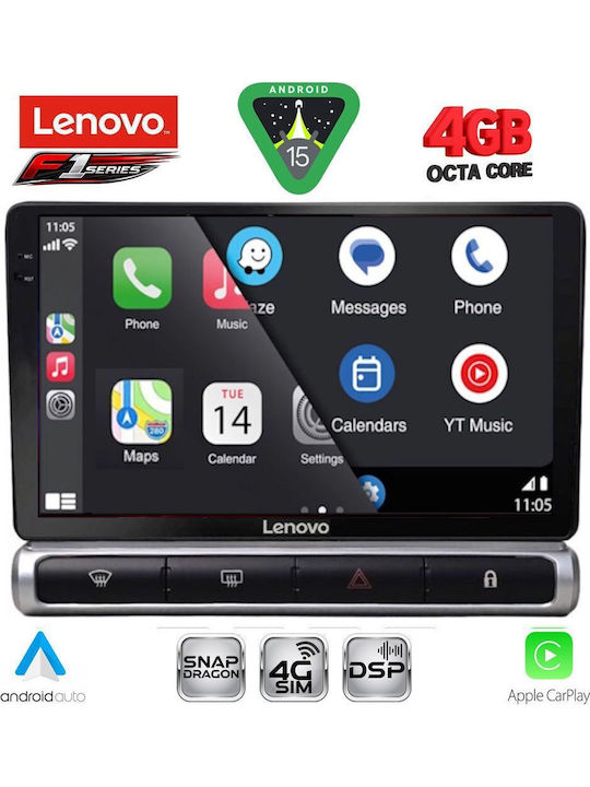 Lenovo Car Audio System for Citroen C3 / DS3 2016 (Bluetooth/USB/WiFi/GPS/Apple CarPlay/Android Auto) with 9" Touch Screen