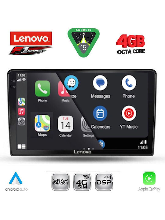 Lenovo Car Audio System for Dacia Duster 2012-2019 Bluetooth USB WiFi GPS Apple CarPlay Android Auto with 9" Touch Screen