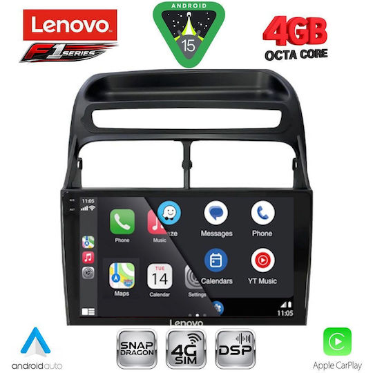 Lenovo Car Audio System for Fiat Linea 2007-2011 Bluetooth USB WiFi GPS Apple CarPlay Android Auto with 9" Touch Screen
