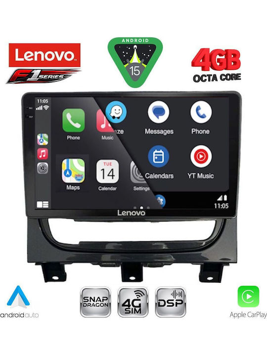 Lenovo Car Audio System for Fiat Strada 2012-2020 (Bluetooth/USB/WiFi/GPS/Apple CarPlay/Android Auto) with 9" Touch Screen