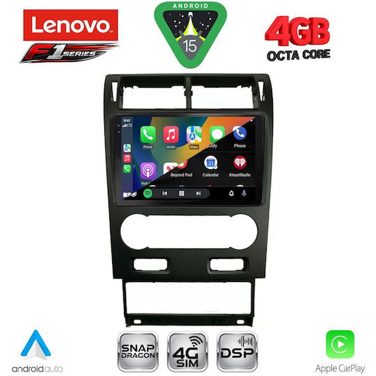 Lenovo Ηχοσύστημα Αυτοκινήτου για Ford Mondeo 2003-2006 (Bluetooth/USB/WiFi/GPS/Apple-Carplay/Android-Auto) με Οθόνη Αφής 9"