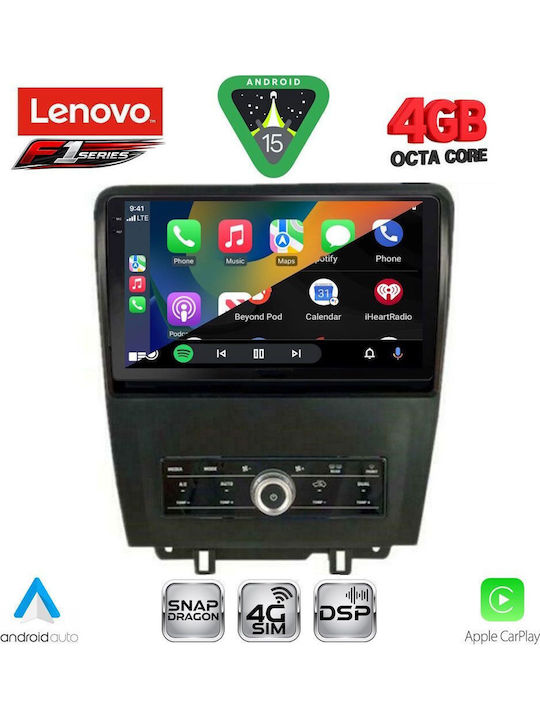 Lenovo Car Audio System for Ford Mustang 2010-2015 Bluetooth USB WiFi GPS Apple CarPlay Android Auto with 9" Touch Screen