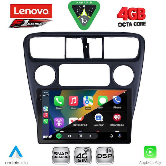 Lenovo Car Audio System for Honda Accord 1998-2004 (Bluetooth/USB/WiFi/GPS/Apple CarPlay/Android Auto) with 9" Touch Screen