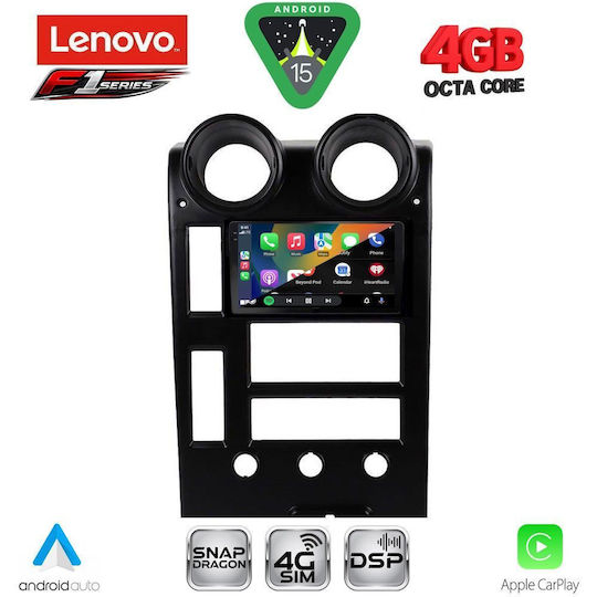 Lenovo Ηχοσύστημα Αυτοκινήτου Hummer H2 2001-2007 (Bluetooth/USB/WiFi/GPS/Apple-Carplay/Android-Auto) με Οθόνη Αφής 9"