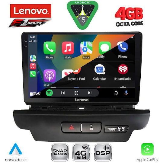Lenovo Ηχοσύστημα Αυτοκινήτου για Kia Ceed / XCeed 2018-2022 (Bluetooth/USB/WiFi/GPS/Apple-Carplay/Android-Auto) με Οθόνη Αφής 9"