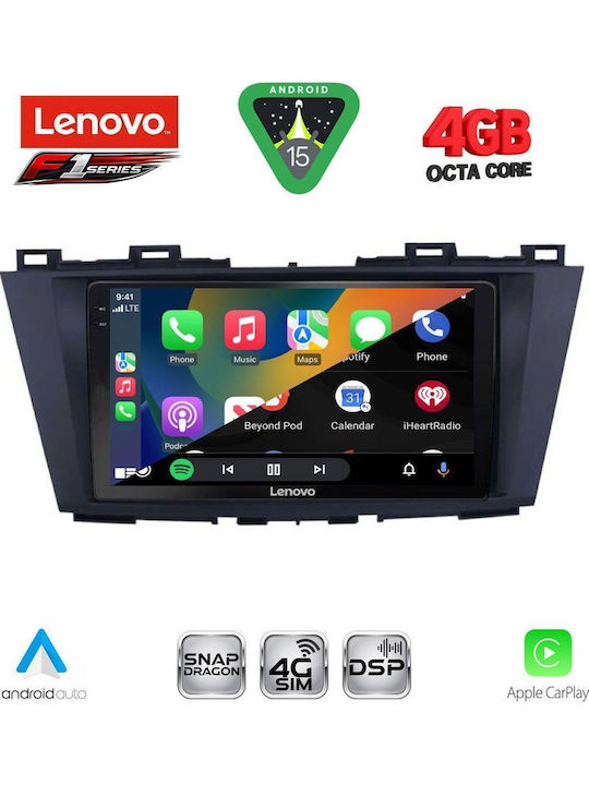 Lenovo Car Audio System for Mazda 5 2011-2020 Bluetooth USB WiFi GPS Apple CarPlay Android Auto with 9" Touch Screen