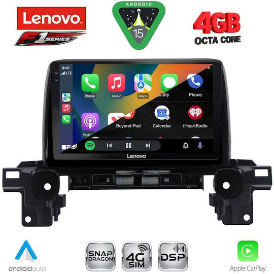 Lenovo Ηχοσύστημα Αυτοκινήτου για Mazda CX-5 2017 (Bluetooth/USB/WiFi/GPS/Apple-Carplay/Android-Auto) με Οθόνη Αφής 9"