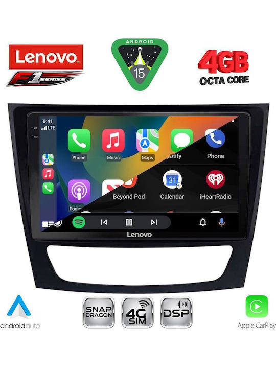 Lenovo Lenovo Auto-Audiosystem für Mercedes-Benz E Klasse / CLS Klasse 2003-2009 Bluetooth USB Eingebautes Wi-Fi GPS Apple CarPlay Android Auto mit 9 Zoll Touchscreen SSQ 9408 CPA