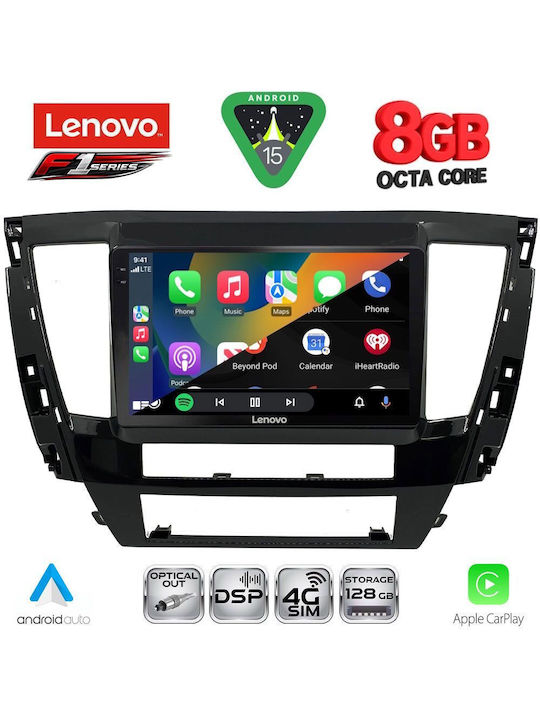 Lenovo Car Audio System for Mitsubishi Pajero 2004+ Bluetooth USB Wi-Fi GPS Apple CarPlay Android Auto with 9-Inch Touch Screen LENOVO SSQ 9447S CPA