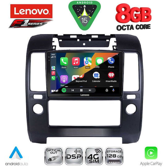Lenovo Car Audio System for Nissan Navara 2006-2011 (Bluetooth/USB/WiFi/GPS/Apple CarPlay/Android Auto) with 9" Touch Screen