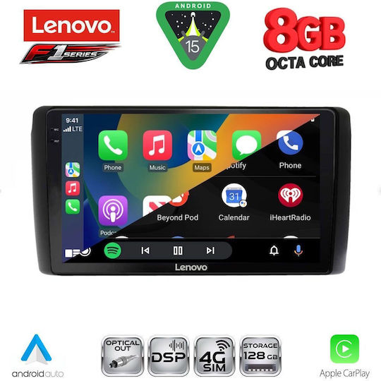 Lenovo Car Audio System for Nissan Leaf 2009-2017 Bluetooth USB WiFi GPS Apple CarPlay Android Auto with 9" Touch Screen
