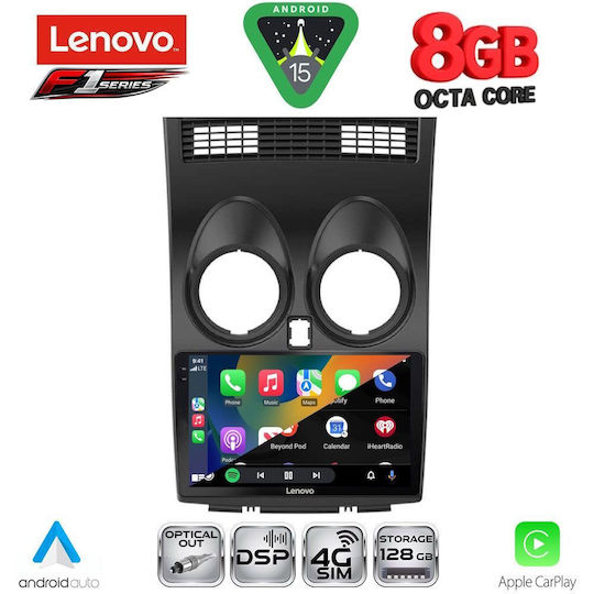 Lenovo Car Audio System for Nissan Qashqai 2007-2014 Bluetooth USB WiFi GPS Apple CarPlay Android Auto with 9" Touch Screen