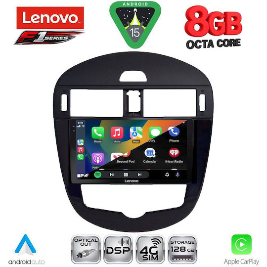 Lenovo Ηχοσύστημα Αυτοκινήτου για Nissan Pulsar 2014-2020 με Clima (Bluetooth/USB/WiFi/GPS/Apple-Carplay/Android-Auto) με Οθόνη Αφής 9"