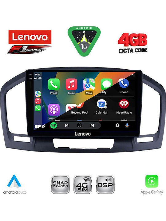 Lenovo Car Audio System for Opel Insignia 2008-2013 (Bluetooth/USB/WiFi/GPS/Apple CarPlay/Android Auto) with 9" Touch Screen