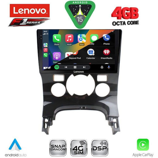 Lenovo Ηχοσύστημα Αυτοκινήτου για Peugeot 3008 2008-2016 με Clima (Bluetooth/USB/WiFi/GPS/Apple-Carplay/Android-Auto) με Οθόνη Αφής 9"