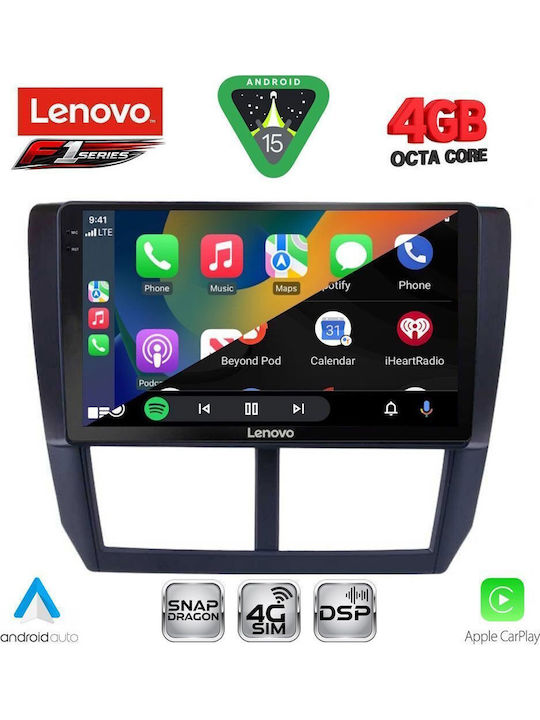 Lenovo Car Audio System for Subaru Forester / Impreza 2008-2013 (Bluetooth/USB/WiFi/GPS/Apple CarPlay/Android Auto) with 9" Touch Screen