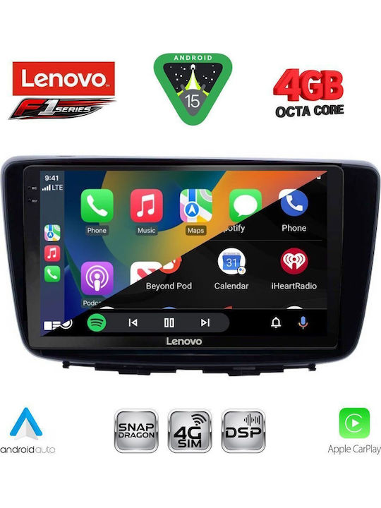 Lenovo Car Audio System for Suzuki Baleno 2016-2022 (Bluetooth/USB/WiFi/GPS/Apple CarPlay/Android Auto) with 9" Touch Screen