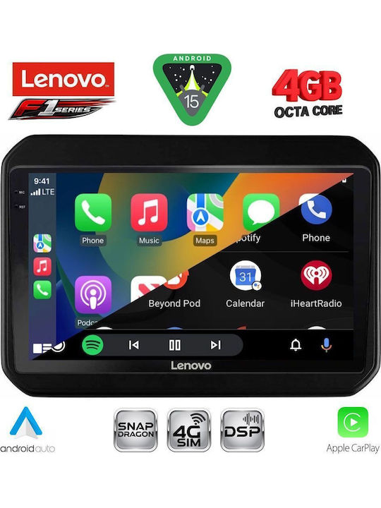 Lenovo Car Audio System for Suzuki Ignis 2016 Bluetooth USB WiFi GPS Apple CarPlay Android Auto with 9" Touch Screen