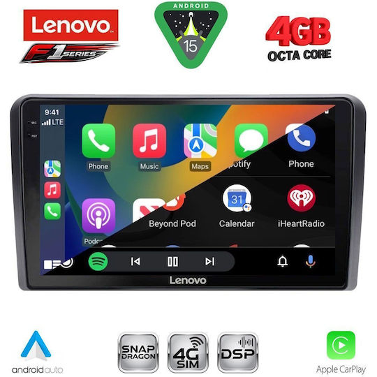 Lenovo Ηχοσύστημα Αυτοκινήτου για Suzuki Vitara 2000-2005 (Bluetooth/USB/WiFi/GPS/Apple-Carplay/Android-Auto) με Οθόνη Αφής 9"