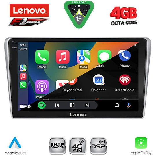 Lenovo Ηχοσύστημα Αυτοκινήτου για Toyota Avensis 2003-2009 (Bluetooth/USB/WiFi/GPS/Apple-Carplay/Android-Auto) με Οθόνη Αφής 9"
