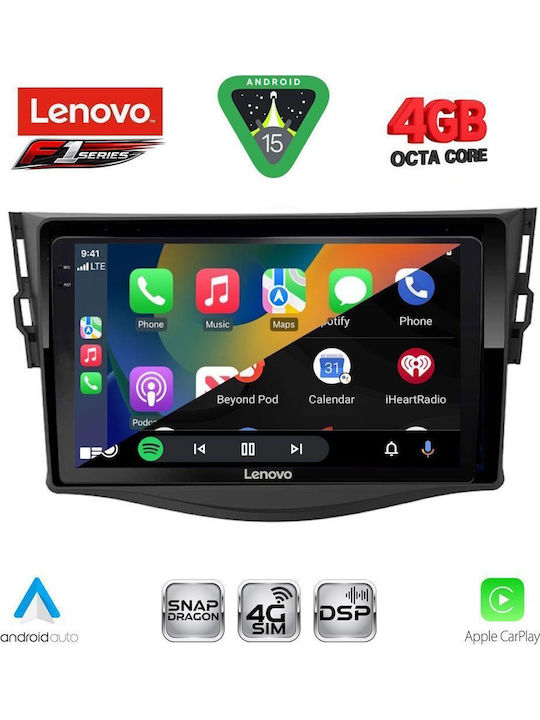 Lenovo Car Audio System for Toyota RAV 4 2006-2012 (Bluetooth/USB/WiFi/GPS/Apple CarPlay/Android Auto) with 9" Touch Screen