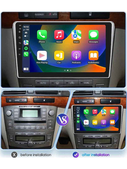 Lenovo Car Audio System for Toyota Avensis 2003-2009 (Bluetooth/USB/WiFi/GPS/Apple CarPlay/Android Auto) with 9" Touch Screen
