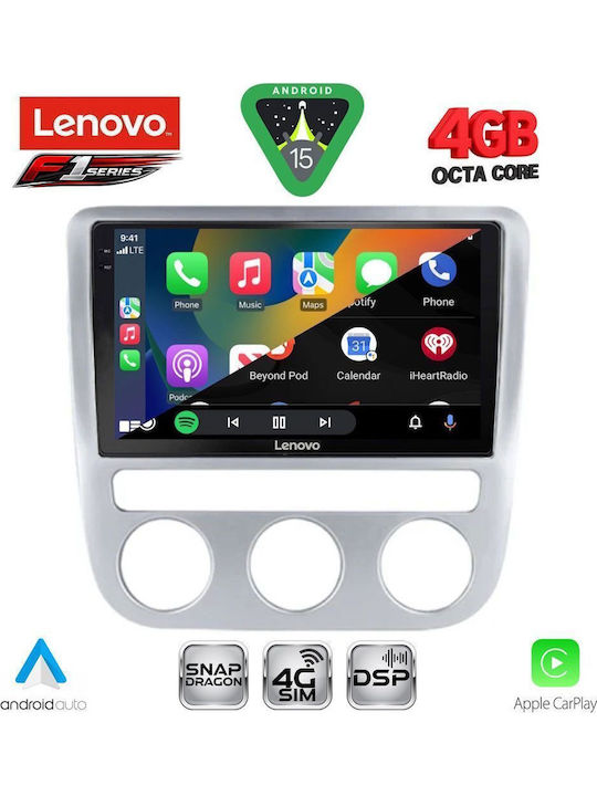Lenovo Car Audio System for Volkswagen Eos / Scirocco 2006 with Clima (Bluetooth/USB/WiFi/GPS/Apple CarPlay/Android Auto) with 9" Touch Screen
