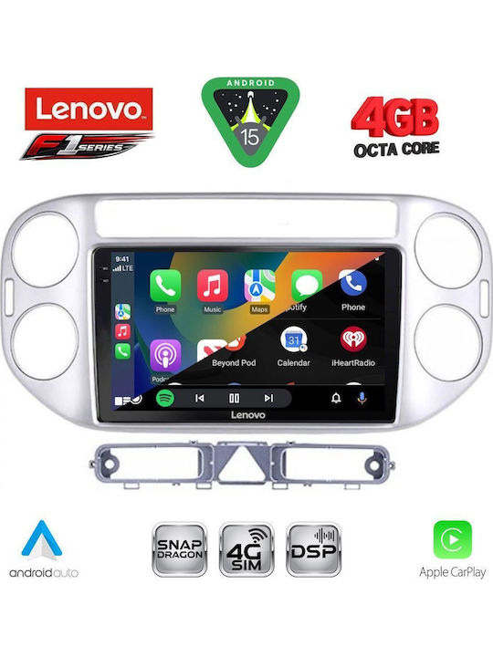 Lenovo Car Audio System for Volkswagen Tiguan 2004-2011 Bluetooth USB WiFi GPS Apple CarPlay Android Auto with 9" Touch Screen