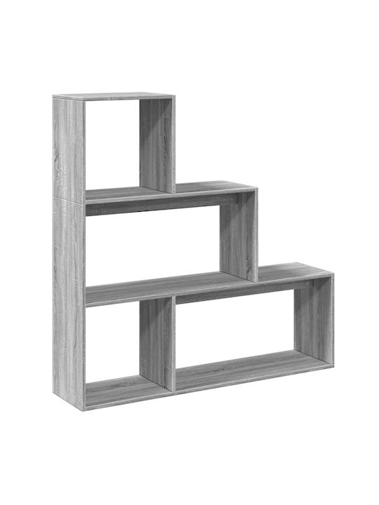 Βιβλιοθήκη Γκρι 123x29x123εκ.