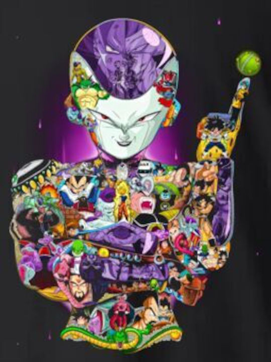 Детска Тениска Черен Frieza Dragon Ball Collage