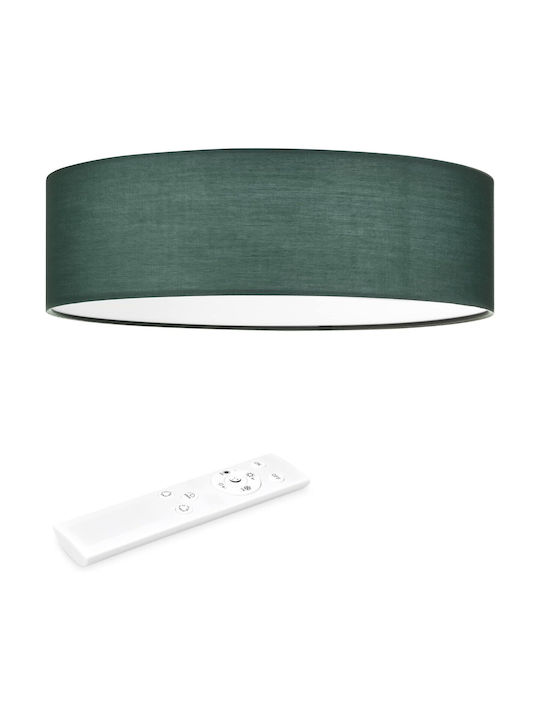 Navaris Deckenleuchte montieren 41,5cm Grün mit integrierter LED und Fernbedienung