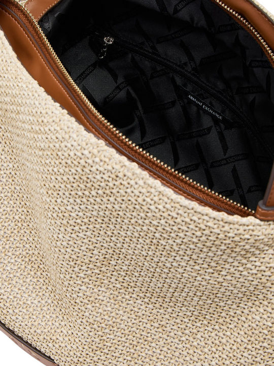 Fabric Women's Shoulder Bag Beige