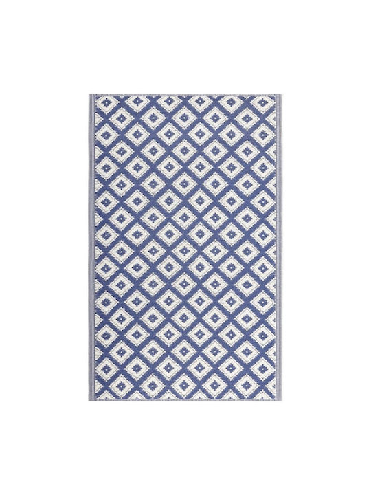 Jemidi24 Covor De Exterior 120x180cm Alb/Albastru Jemidi24 Covor De Exterior 120x180cm Alb/Albastru