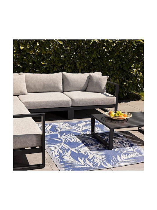 Jemidi24 Outdoor Rectangular Dark Blue Rug 120x180cm