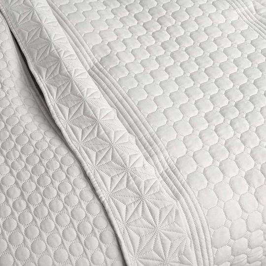 Homelevel Κουβερλί Μονό White 170x220cm