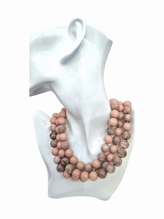 Touch Triple Pink Necklace