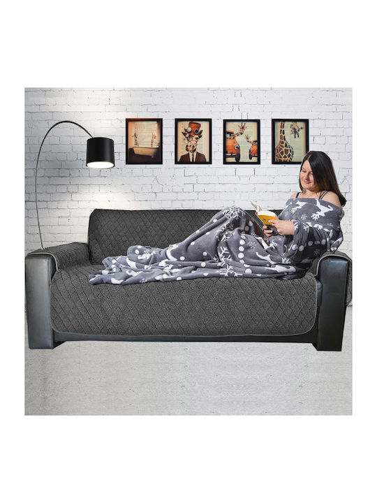 Homelevel Pătură Blănoasă Cu Mâneci 200x150cm Gri