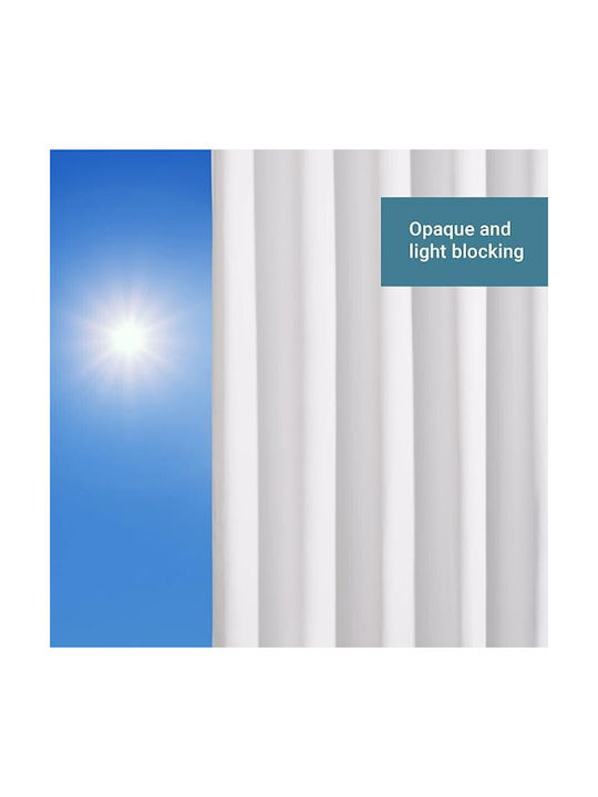 Jemidi24 Κουρτίνα Συσκότισης με Τρουκς White 300x245εκ.
