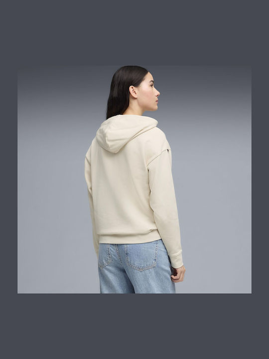 Ess Graphic Women's Hooded Sweatshirt Beige
