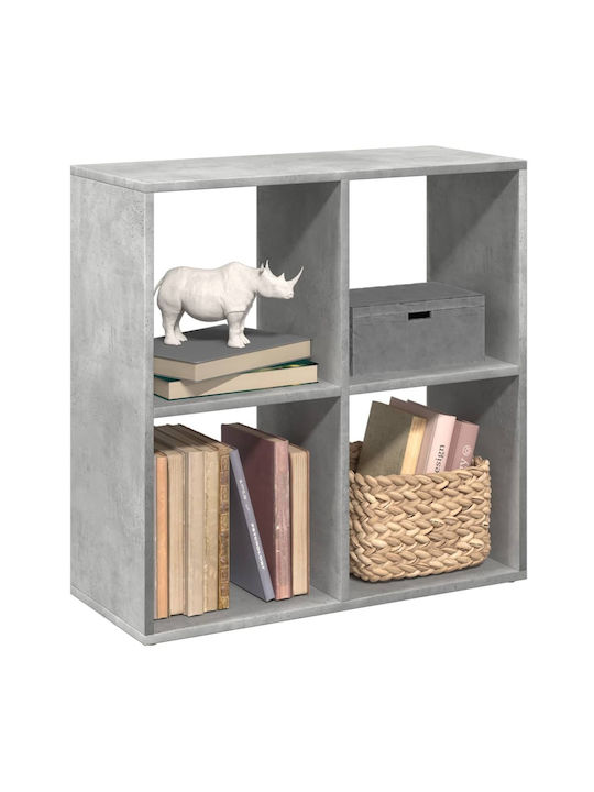 Grey Bookcase 69.5x29x69.5 cm