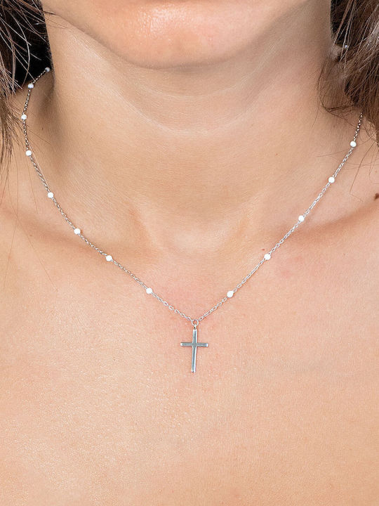 Kiriakos Gofas Women's Silver Cross with Chain
